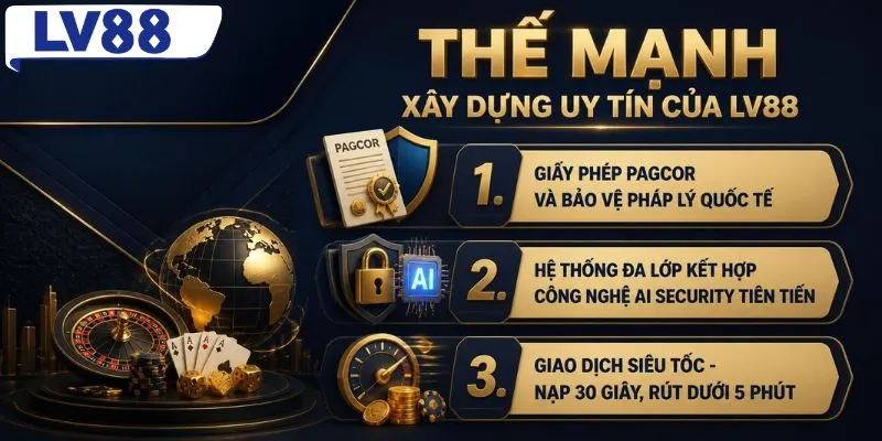 Thế mạnh giúp LV88 làm nên uy tín